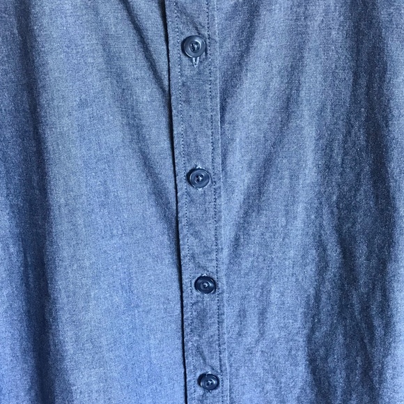 WOMAN WITHIN Cotton Denim Button Down Shirt Long Sleeve Women’s Plus Size 4X - Picture 3 of 14